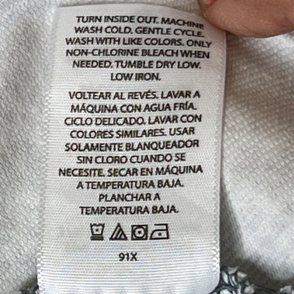 Gray & White Snake Print Women Leggings Pull-on 3X Cotton Blend Stretch - Picture 8 of 12